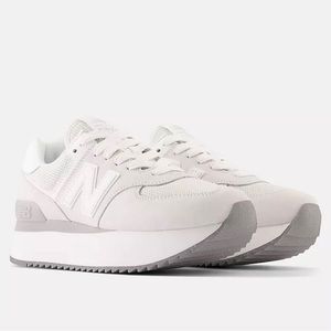 New balance 574+ woman platform shoes